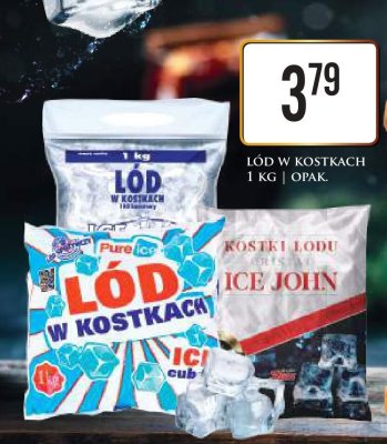 Lód w kostkach 1 kg promocja w Dino