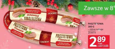 Pasztetowa różne rodzaje promocja w Selgros