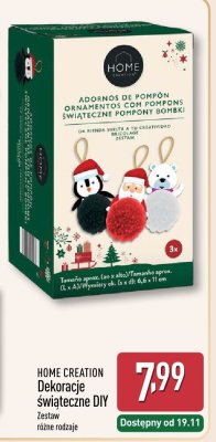 Dekoracje świąteczne DIY HOME CREATION promocja w Aldi