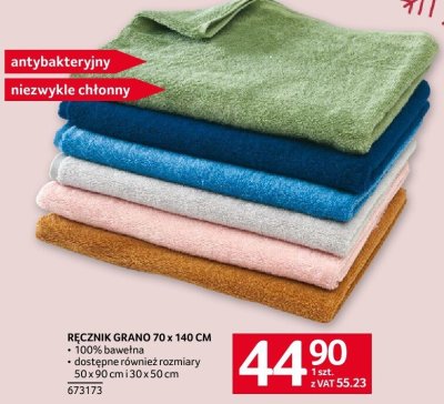 Ręcznik GRANO 70 x 140 cm promocja w Selgros