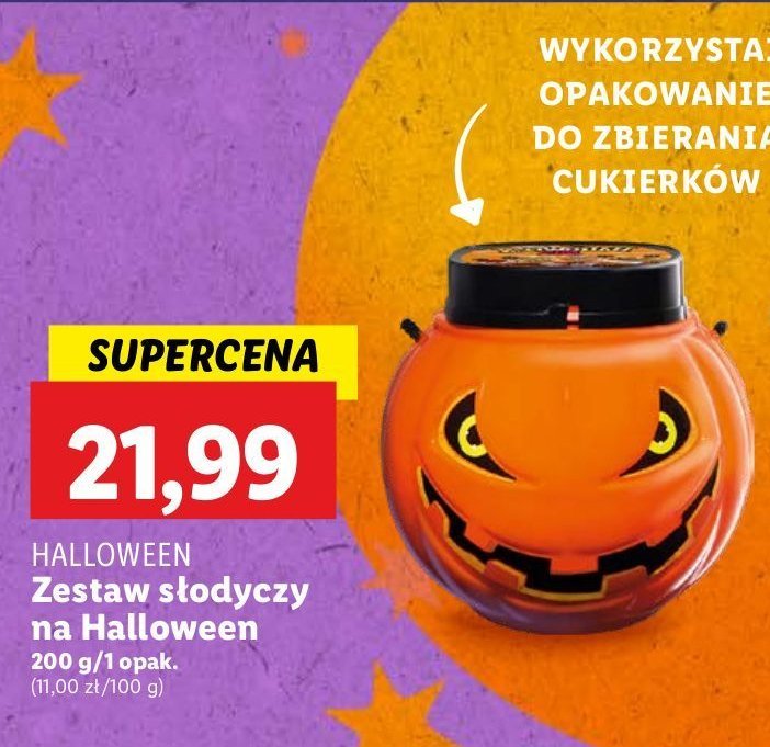 Dynia zestaw słodyczy Halloween promocja