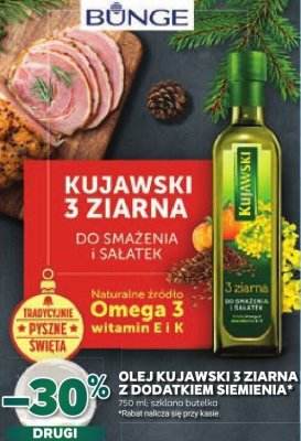 Olej Kujawski 3 Ziarna do smażenia i sałatek promocja w Stokrotka