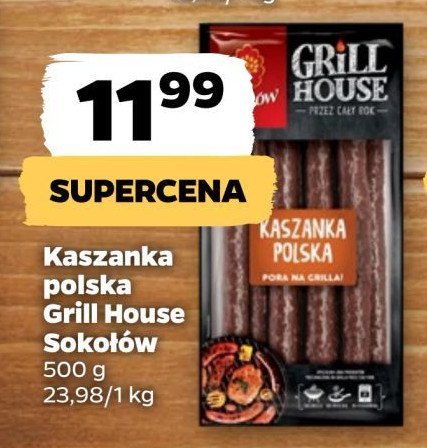 Kaszanka grillowa Sokołów grill promocja