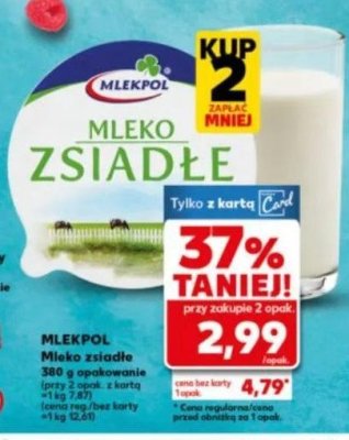 Mleko zsiadłe Mlekpol promocja