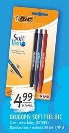 Długopis soft feel clic grip fine mix Bic soft feel click grip fine promocja