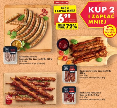 Kiełbaski surowe białe cienkie Czas na grill promocja