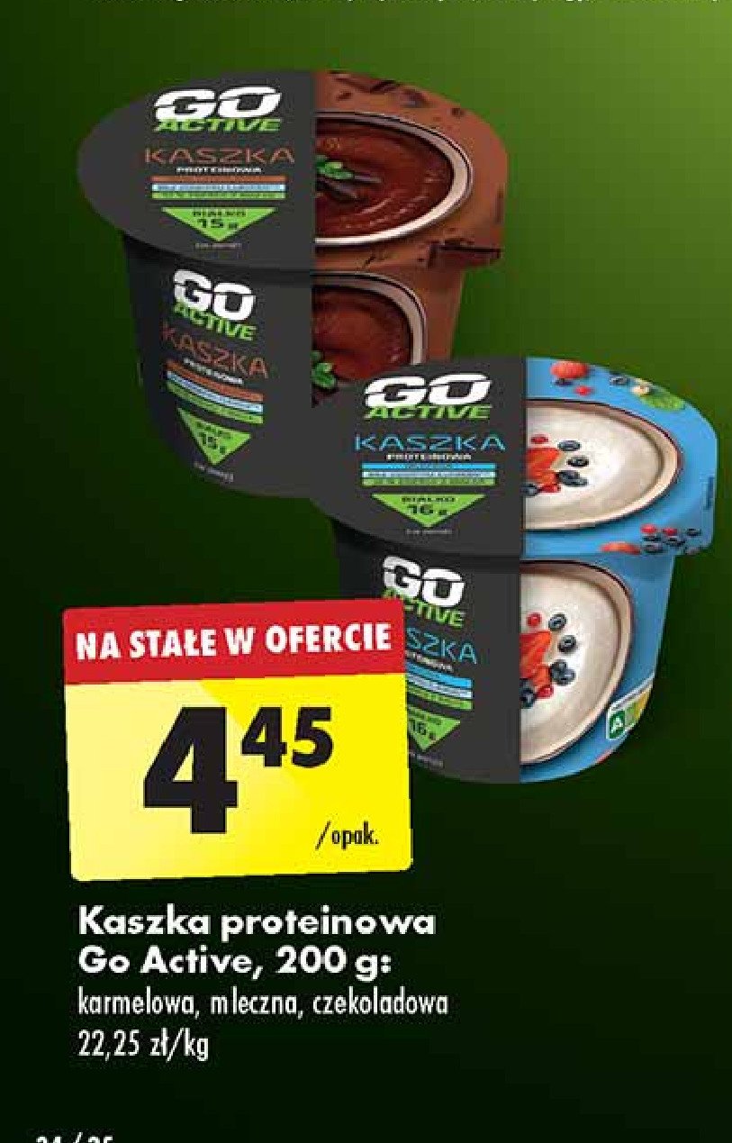 Kaszka proteinowa karmelowa Go active promocja