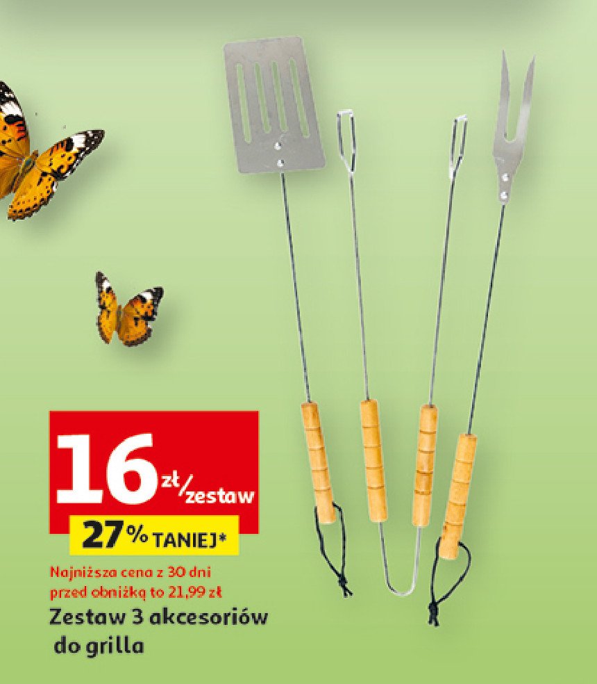 Zestaw akcesoriów do grilla promocja w Auchan