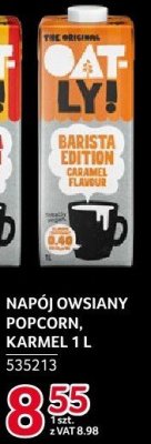 Napój owsiany Oatly Barista Popcorn-Karmel 1l promocja w Selgros