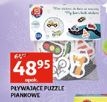 Puzzle piankowe pojazdy One two fun promocja