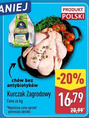 Kurczak Zagrodowy cały bez antybiotyków promocja w Aldi