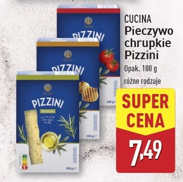 Pieczywo chrupkie pizzini z cebulą Cucina nobile promocja