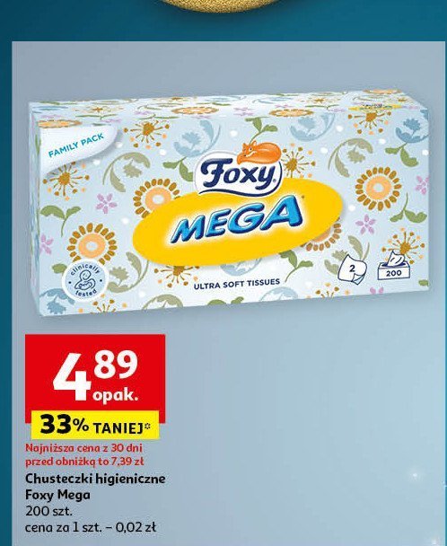 Chusteczki higieniczne Foxy mega promocja