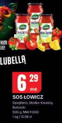 Sos Łowicz Spaghetti, Słodko-kwaśny, Boloński promocja w Chorten