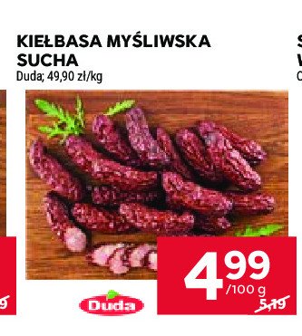 Kiełbasa myśliwska sucha Silesia duda promocja