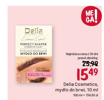 Mydło do brwi stylizująco-pielęgnujące Delia eyebrow expert promocja