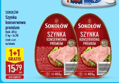 Szynka konserwowa premium SOKOŁÓW promocja w Aldi