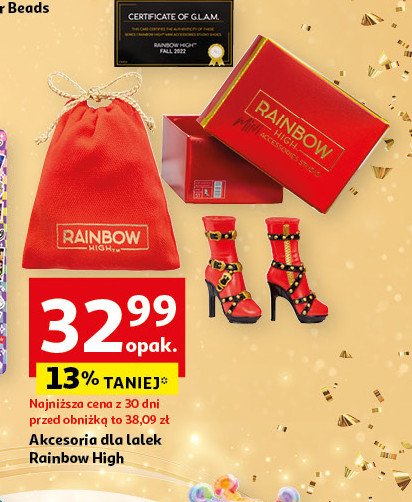 Akcesoria dla lalek rainbow high promocja w Auchan