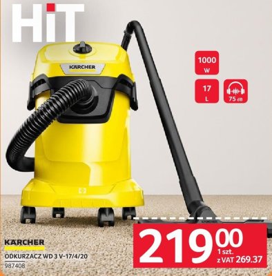 Odkurzacz KARCHER WD 3 V-17/4/20 promocja w Selgros