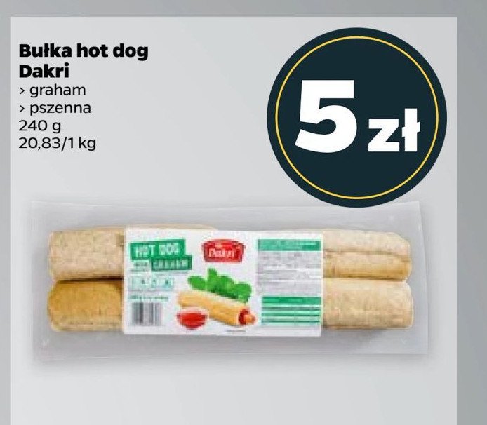 Bułeczki hot-dog graham Dakri promocja