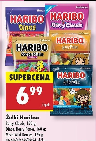 Żelki Haribo dinos promocja w Biedronka