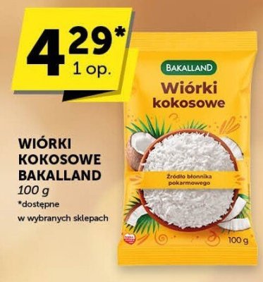 Wiórki kokosowe Bakalland promocja w Euro Sklep