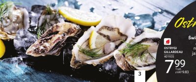 Ostrygi Gillardeau promocja w Selgros
