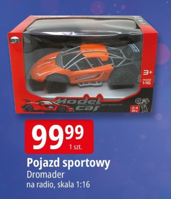 Pojazd sportowy Dromader na radio, skala 1:16 promocja w Leclerc