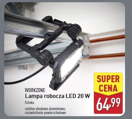 Lampa robocza led 20 w WORKZONE promocja