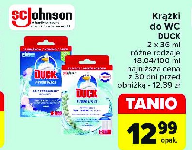 Krążki żelowe marine Duck fresh discs promocja