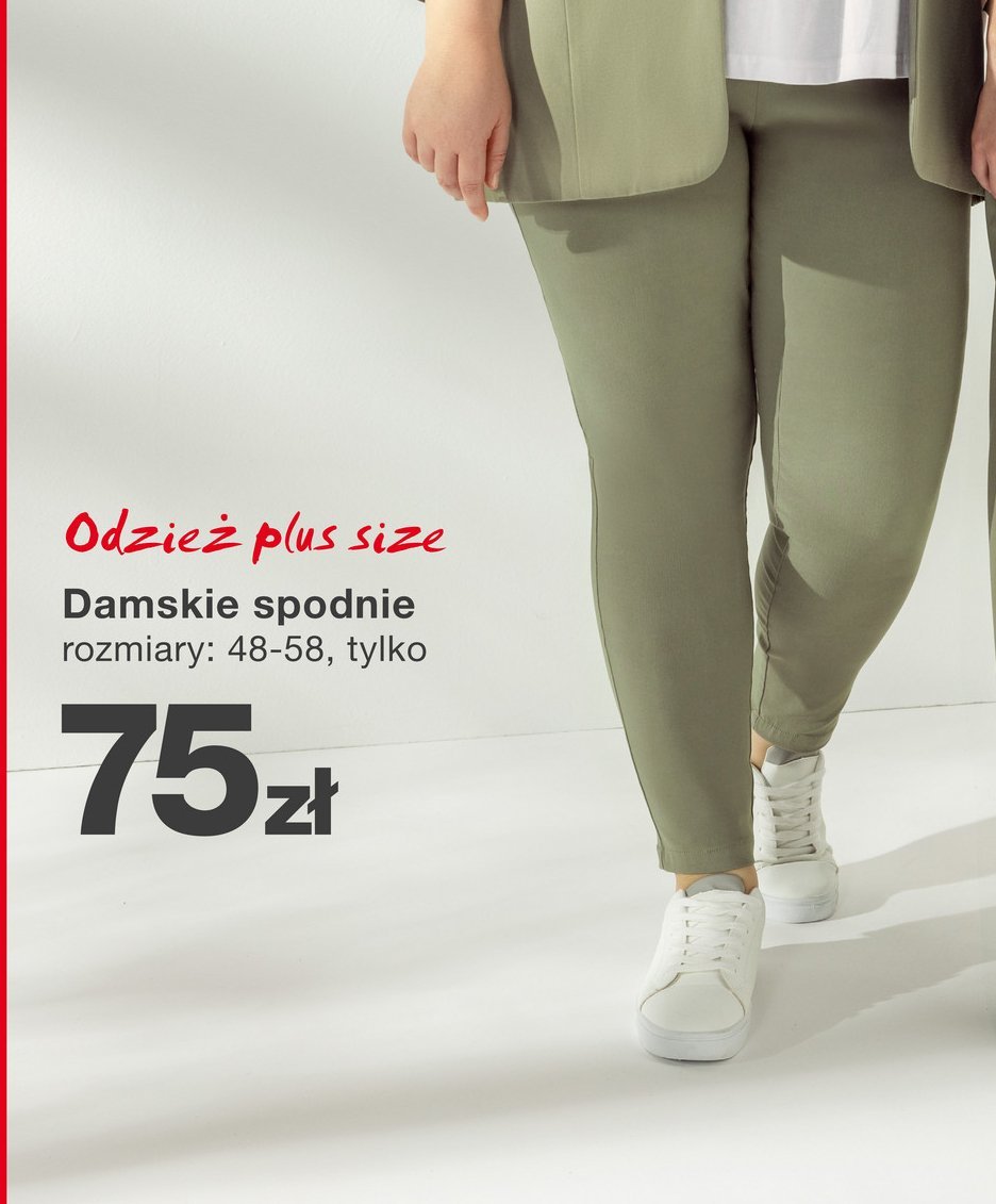 Spodnie damskie 48-58 promocja w KiK