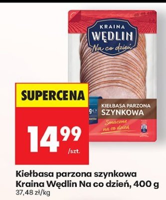 Kiełbasa parzona szynkowa Kraina Wędlin Na co dzień, 400 g promocja w Biedronka