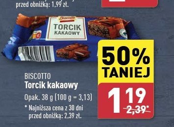 Torcik kakaowy Biscotto promocja