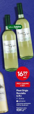 Wino Pinot Grigio Roccialta 0,75 l promocja w Żabka