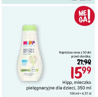 Mleczko do ciała dla niemowląt Hipp promocja