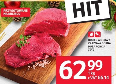 Mięso udziec wołowy zrazowa górna duża porcja promocja w Selgros