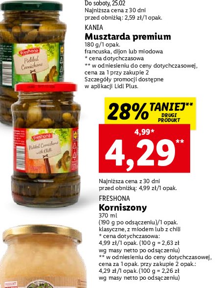 Korniszony klasyczne Freshona promocja