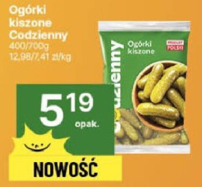 Ogórki kiszone Codzienny promocja w Delikatesy Centrum