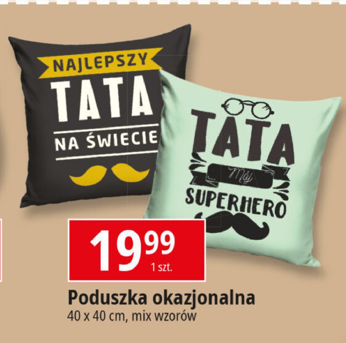 Poduszka dla taty 40 x 40 cm promocja