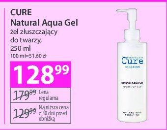 Żel do twarzy złuszczający Cure aqua gel promocja