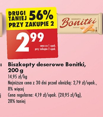 Biszkopty deserowe Bonitki promocja