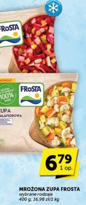 Mrożona zupa Frosta wybrane rodzaje promocja w Groszek