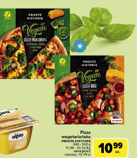 Pizza bbq z sosem barbecue dynią i jalapeno Iglotex proste historie vegan promocja