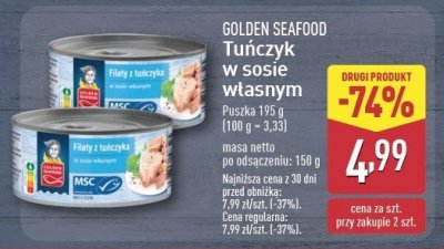 Filety z tu艅czyka w sosie w艂asnym Golden seafood promocja