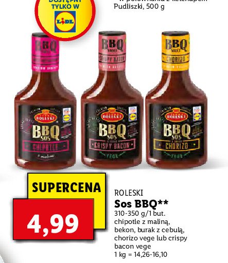 Sos bbq bacon Roleski promocja