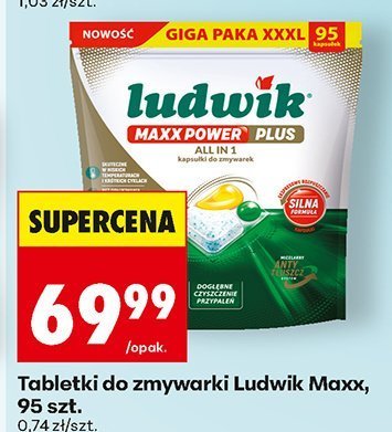 Tabletki do zmywarki Ludwik Maxx, 95 szt. promocja w Biedronka