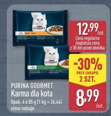 Karma dla kota różne rodzaje promocja w Aldi
