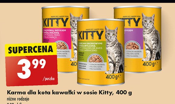 Karma dla kota w sosie pomidorowym z kaczką i indykiem Kitty promocja