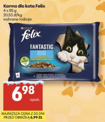Karma dla kota Felix Fantastic promocja w Delikatesy Centrum