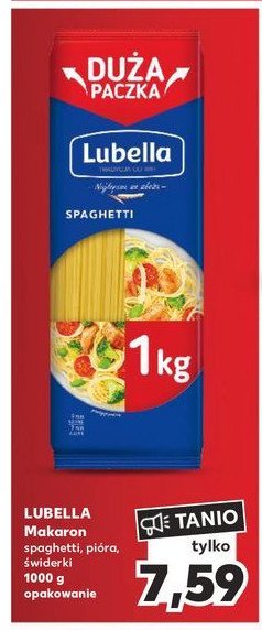 Makaron spaghetti Lubella catering promocja